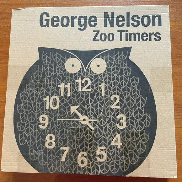 Vitra/George Nelson Owl Shaped Wall Clock - Picture 2 of 3